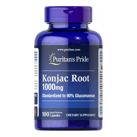 Puritan's Pride, Konjac Root Glucomannan, 1000 mg, 100 Capsules