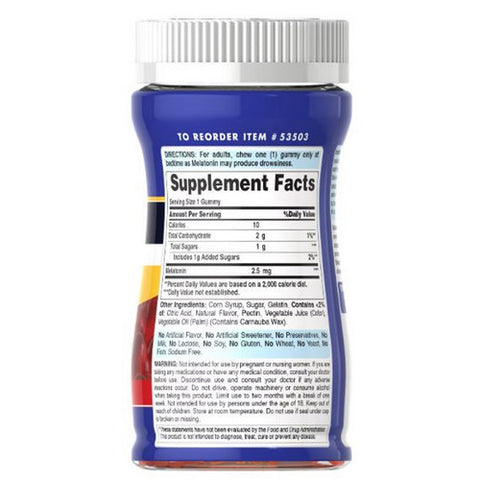 Puritan's Pride, Melatonin, 2.5 mg, Strawberry 60 Gummies
