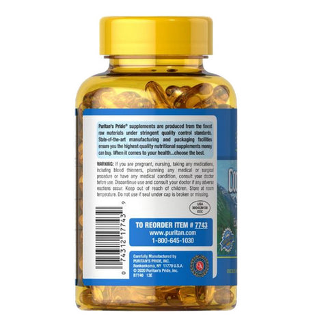 Puritan's Pride, Cod Liver Oil, 1000 mg, 120 Softgels
