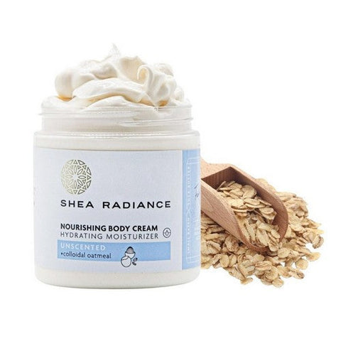 Shea Radiance, Nourishing Body Cream With Colloidal Oatmeal Unscented, 8 Oz Shea Radiance