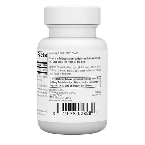 Source Naturals, Copper, 3 mg, 60 Tabs