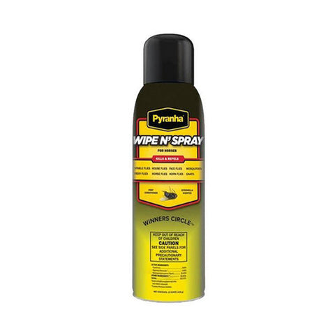 Pyranha Wipe N' Spray Fly Spray for Horses BOV Spray 15 Oz by Pyranha