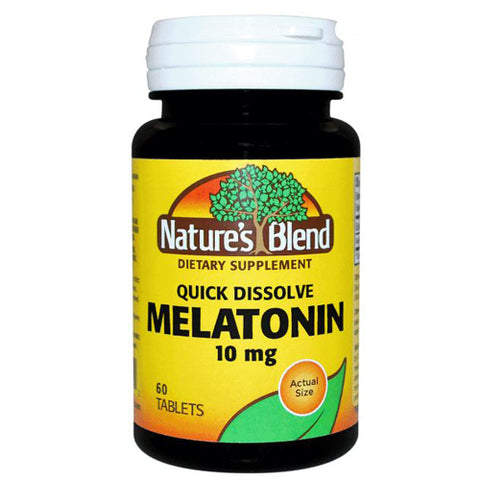Nature's Blend, Melatonin Quick Dissolve Cherry Flavor, 10 mg, 60 Tabs