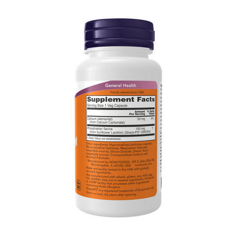 Now Foods, Soy-Free Phos Serine, 150 Mg, 60 Veg Caps