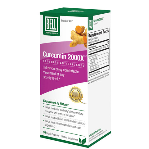 Bell Lifestyle, Curcumin 2000X, 90 Caps