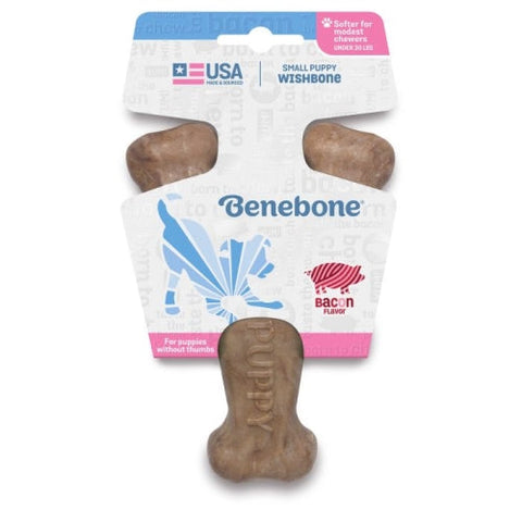 Benebone Puppy Small Bacon Wishbone 1 Each by Benebone Llc
