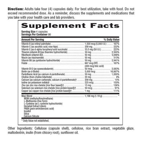 Country Life, Maxi Hair Plus Biotin, 360 Vegetarian Capsules