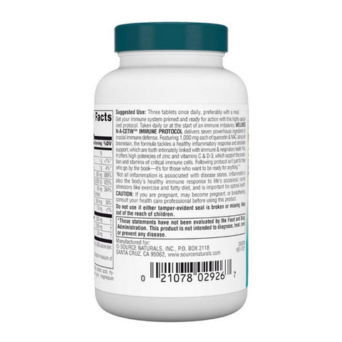 Source Naturals, Wellness N-A-Cetin Immune Protocol, 30 Tabs