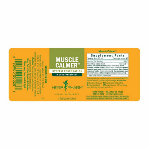 Herb Pharm, Muscle Calmer, 1 Oz