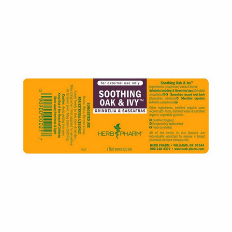 Herb Pharm, Soothing Oak & Ivy Compound, 1 Oz