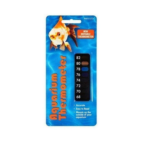 LCR Hallcrest Liquid Crystal Aquarium Thermometer Vertical Black, 1 Each/Mini by San Francisco Bay Brand
