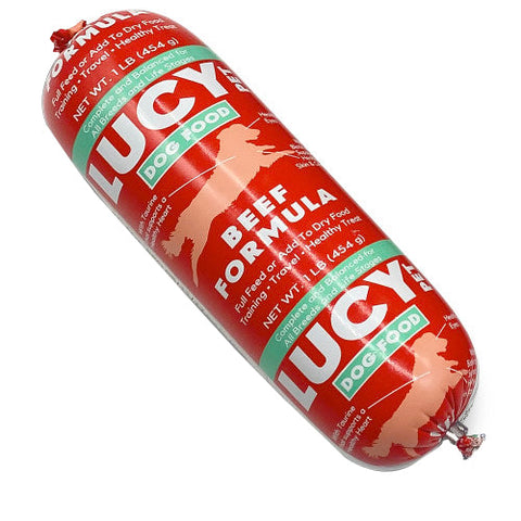Lucy Pet Products Dog Food Roll Beef, 1 Each/1 lb by Lucy Pet Products