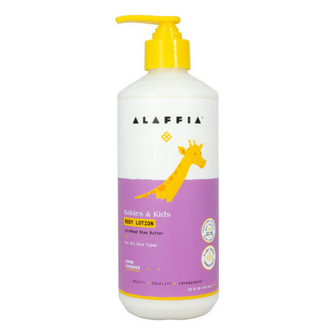 Alaffia, Babies & Kids Body Lotion Lemon Lavender, 16 Oz