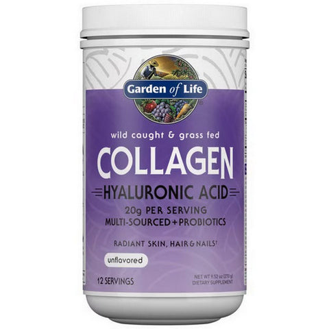 Garden of Life, Collagen Hyaluronic Acid Unflavored, 9.52 Oz