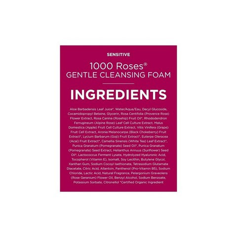 Andalou Naturals, 1000 Roses Gentle Cleansing Foam Sensitive, 5.5 Oz