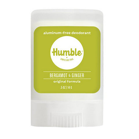 Humble Brands, Deodorant Travel Size Original Bergamot & Ginger, 0.5 Oz