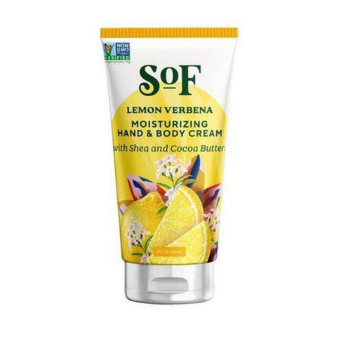South Of France Soaps, Moisturizing Hand and Body Cream Lemon Verbena, 1 Oz
