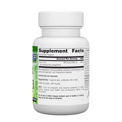 Source Naturals, Vegan True Non-GMO Vitamin D-3, 2,000 IU, 60 VegCaps Source Naturals