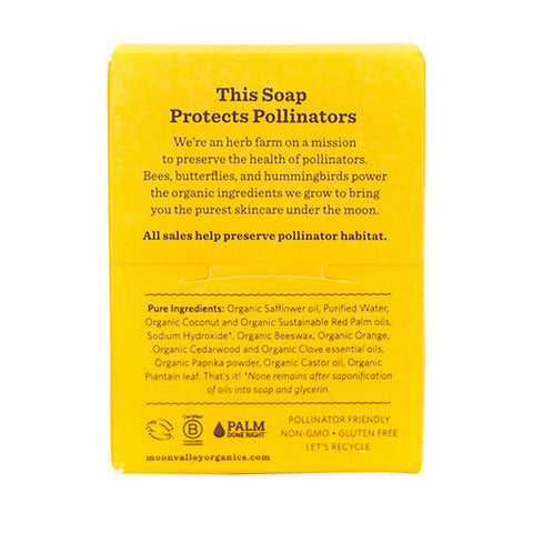 Moon Valley Organics, Orange Spice Herbal Soap, 4 Oz