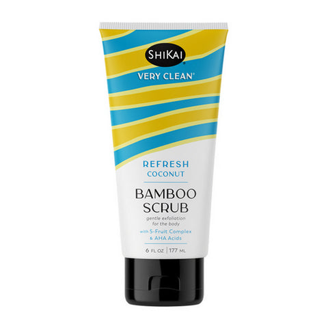 Shikai, Bamboo Scrub Refresh Coconut, 6 Oz