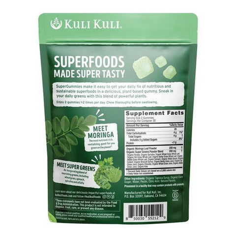 Kuli Kuli, Moringa & Super Greens Gummies, 60 Count