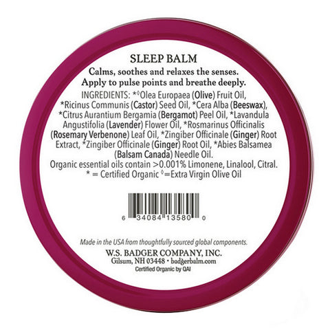 Badger Balm, Sleep Balm Tin, 21 Grams