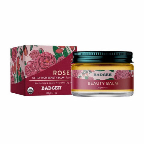 Badger Balm, Rose Beauty Balm, 28 Grams Badger Balm