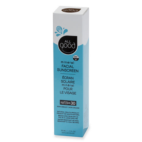 All Good, Mineral Facial Sunscreen Lotion SPF 30, 50 Ml