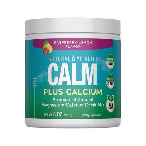 Natural Vitality, CALM Plus Calcium Raspberry Lemon, Raspberry-Lemon 8 Oz