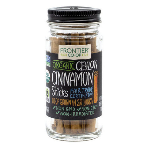 Frontier Coop, Organic Ceylon Cinnamon Sticks Fair Trade, 0.60 Oz