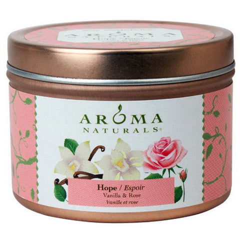 Aroma Naturals, Hope Pale Pink Tin 2, 1 Candle