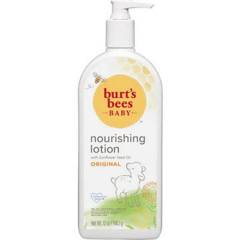 Burts Bees, Baby Bee Original Nourishing Lotion with Pump, 12 Oz