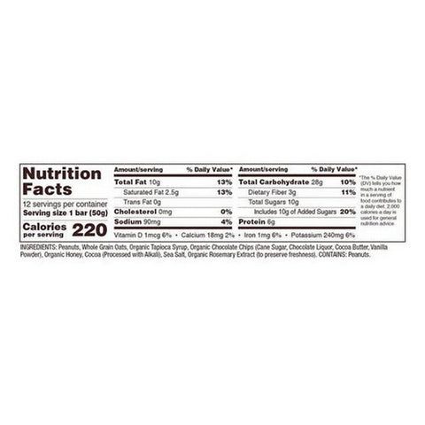 Bobs Red Mill, Peanut Butter Chocolate And Oats Better Bar, 1.76 Oz