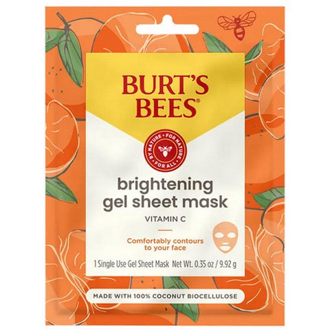 Burts Bees, Brightening Biocellulose Facial Mask, 1 Count