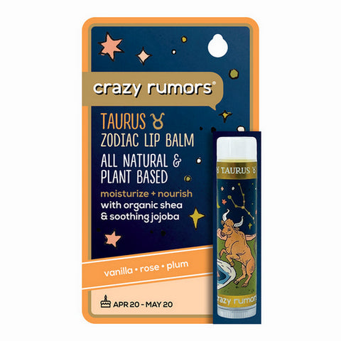 Crazy Rumors, Taurus Earth Blend Lip Balm, 0.15 Oz