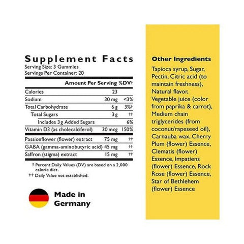 Bach, Rescue Plus Mood And Stress Support Gummies Orange, 60 Count Bach