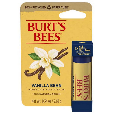Burts Bees, Vanilla Paper Tube Lip Balm, 0.34 Oz