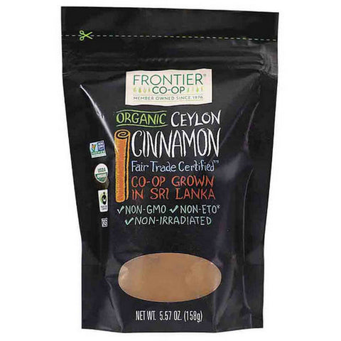 Frontier Coop, Organic Ceylon Cinnamon Fair Trade Powder, 5.57 Oz