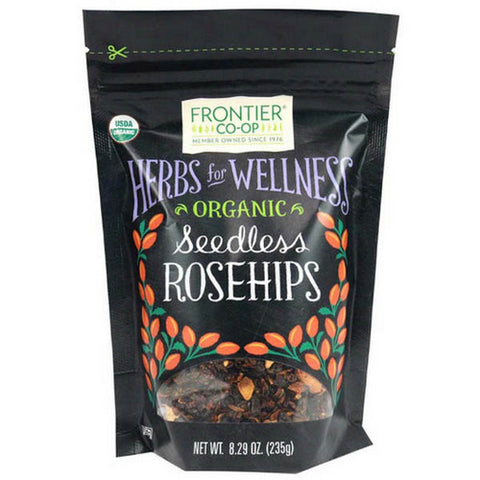 Frontier Coop, Organic Seedless Rosehips Cut And Sifted, 8.29 Oz