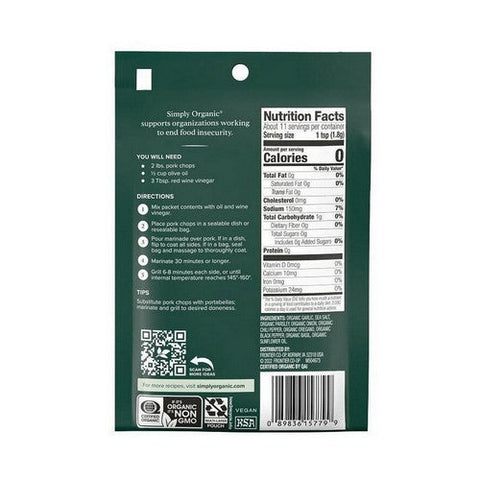 Simply Organic, Organic Chimichurri Marinade Mix, 0.71 Oz Simply Organic