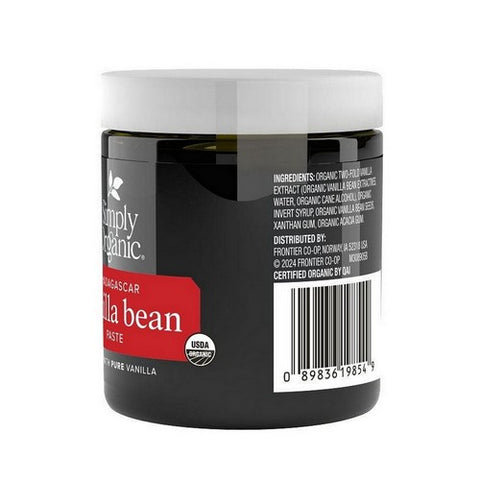 Simply Organic, Organic Vanilla Bean Paste, 4 Oz
