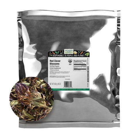 Frontier Coop, Organic Red Clover Blossoms, 1 Lb