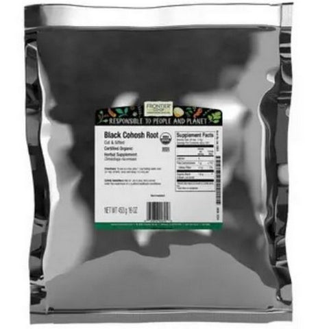 Frontier Coop, Organic Black Cohosh Root Cut & Sifted, 1 Lb