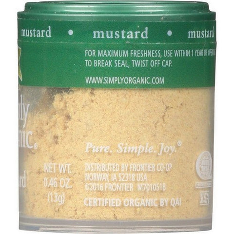 Simply Organic, Organic Mustard Seed Ground, 0.46 Oz