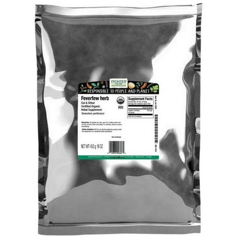 Frontier Coop, Organic Feverfew Herb Cut & Sifted, 1 Lb