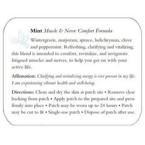 Natural Patches of Vermont, Mint Muscle And Nerve Comfort Formula, 10 Count