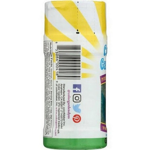 Color Garden, Green Natural Sugar Crystals, 3 Oz