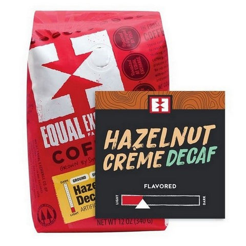 Equal Exchange, Hazelnut Creme Decaf Ground Coffee, 12 Oz