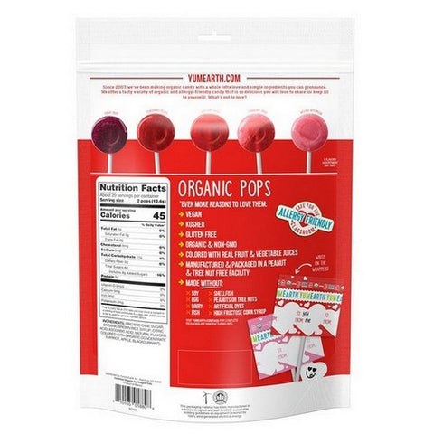 Yogi, Valentine Organic Fruit Pops, 8.73 Oz