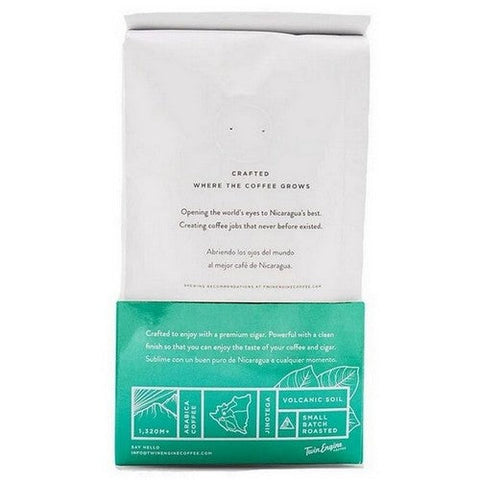 Twin Engine Coffee, Organic Cigar Dark Whole Bean Coffee, 14 Oz Twin Engine Coffee